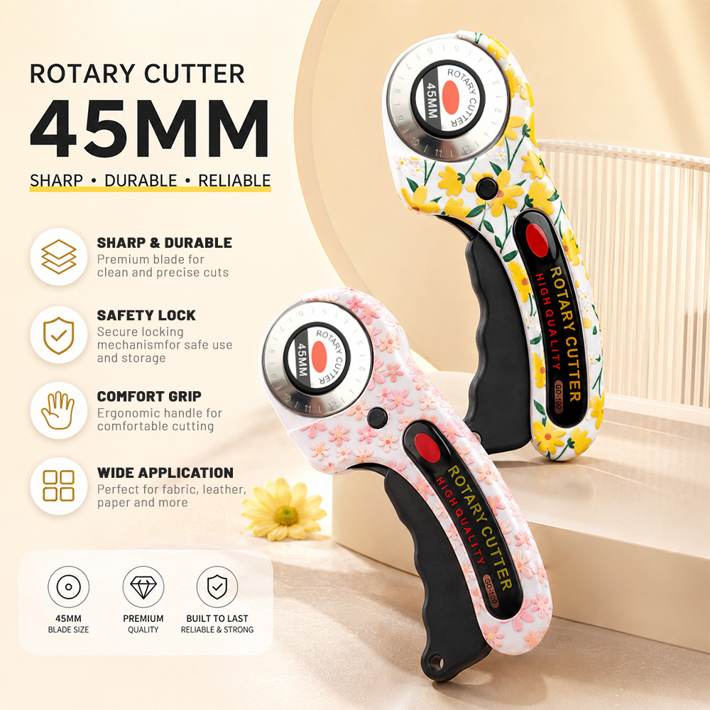 Rotary Cutter For Fabric 45Mm - Cutter rotatif 45 mm pour papier,