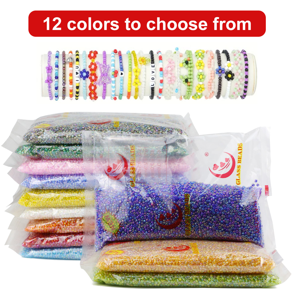 Perles en verre transparent tc - Glass Seed Beads 2Mm Jewelry Making avis et prix
